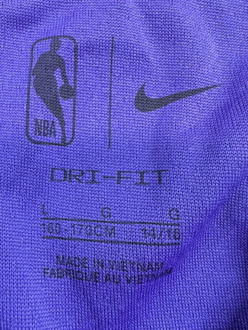 NWT Nike Phoenix Suns NBA Jersey Kids Large 14/16 Purple “The Valley” Basketball